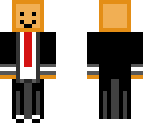 orange blob in a suit