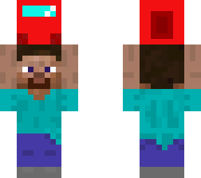 steve carying an amogus