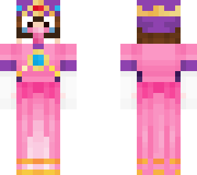 waluigi in peach's dress
