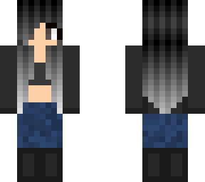 gray hoodie death girl (hood down)