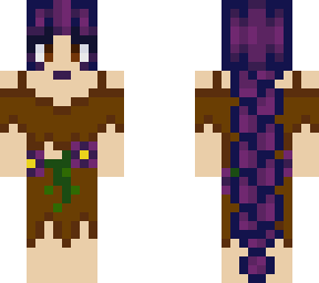 purple flower girl