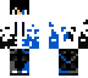 blue and black
