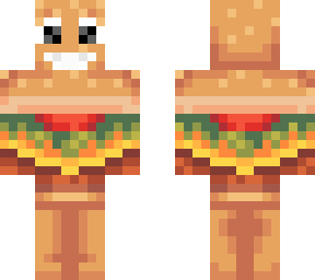 burger with eyes