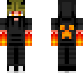 fire hand blond boy