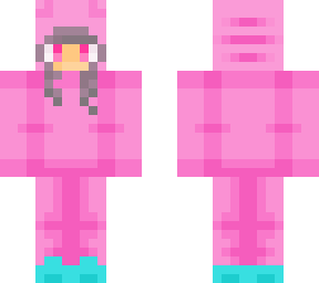 girl with axolotl hoodie