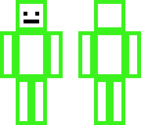 green/white blob