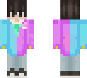 pink blue suit boy