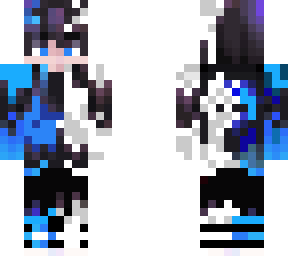 BLUE AND WHITE GAMER | Minecraft Skin