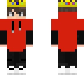 boy with nice crown  red hoddie