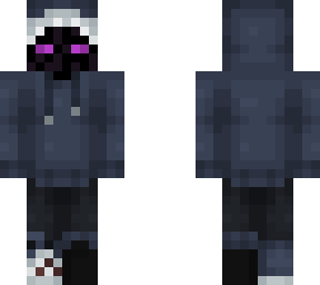 endermen in a shark hoodie