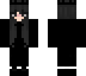 girl with crown wearing all black