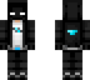 blue man in dark