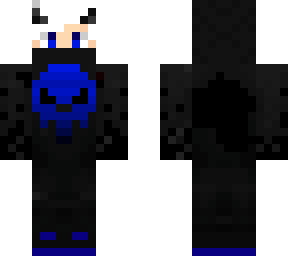 blue skull hoodie
