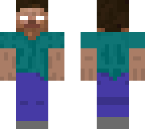 herobrine in a turquoise shirt