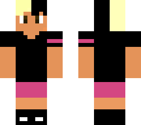 black/pink