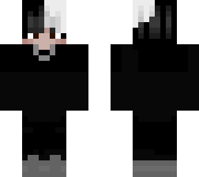 black white
