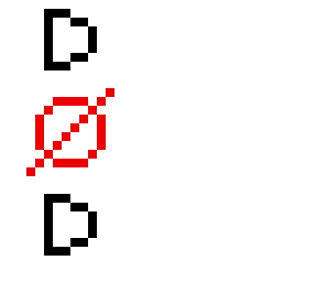 d not d