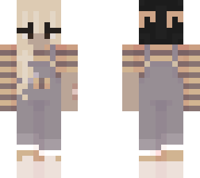 black and blonde split beeoveralls