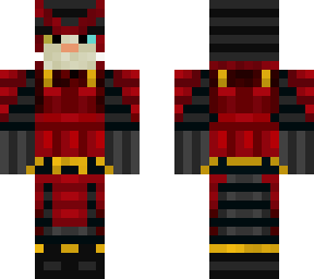 gato samirai (rojo)