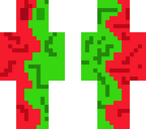 green and red blob