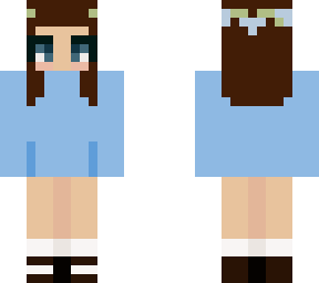 young girl with flower crown
