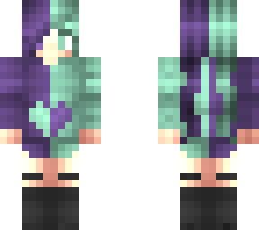 [ purple and green ]
