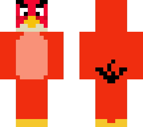 angry birds red | Minecraft Skin