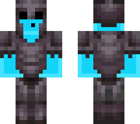 blue slime with netherite armour