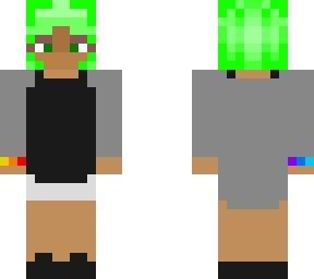 green hair girl