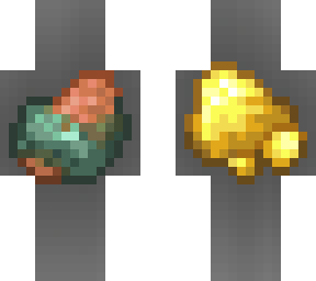 raw copper / raw gold