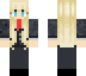 blonde in a suit