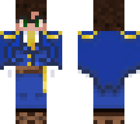 blue suit
