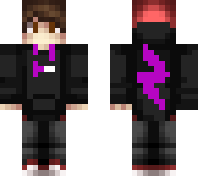 character with focus drink hoodie (purple)