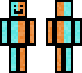 cyan and orange guy