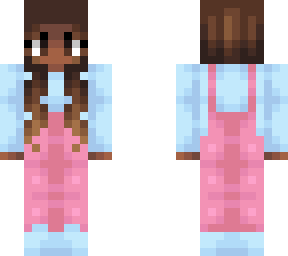 girl in cute pastel pink & blue outfit