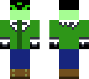 green snow enderman