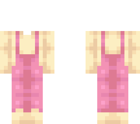 ob - pastel yellow w/ pink overalls