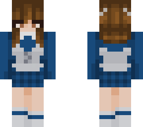 blue outfit