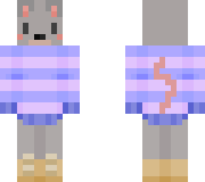 mouse with purple sweater
