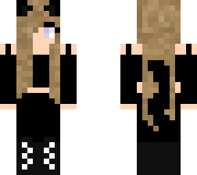 wolf girl black outfit