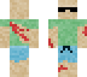 bald guy with blood and glasses