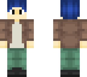 blue hair boy