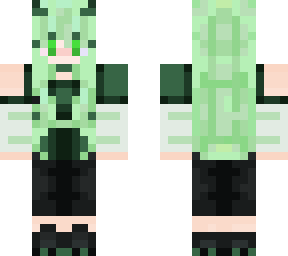 green hair girl