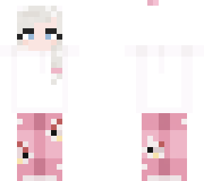 hello kitty pijama used by elsa of frozen.