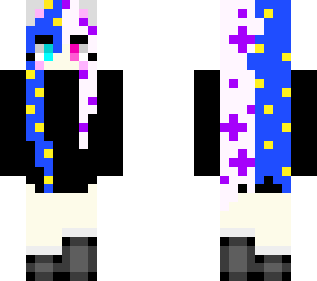 minecraft fan girl all black