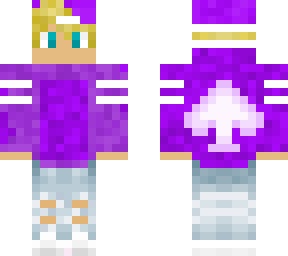 purple ace boy blonde