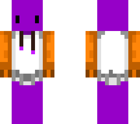 purple with white/orange hoodie