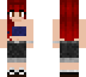 red hair girl w headphones