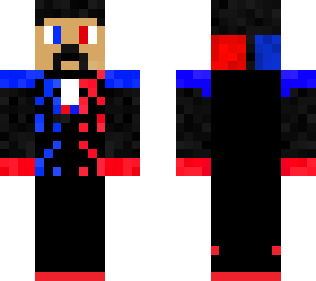 skin red and blue