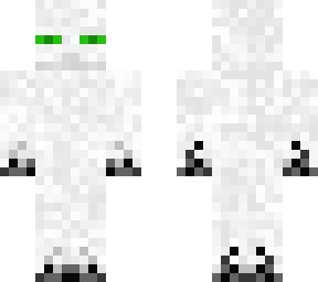 white and black enderman